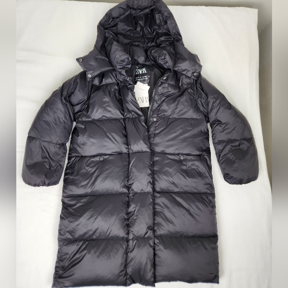 Zara Down Puffer Zip Up Jacket. - Picture 1 of 3